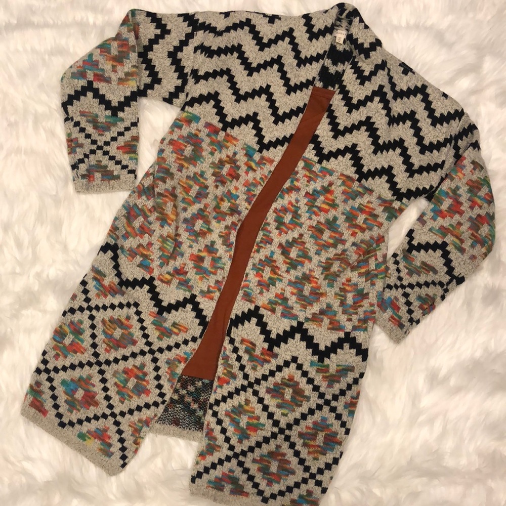 Aztec Print Cardigan